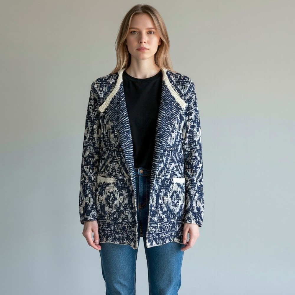 Lucky Brand‎ Open Knit Cardigan Sz M